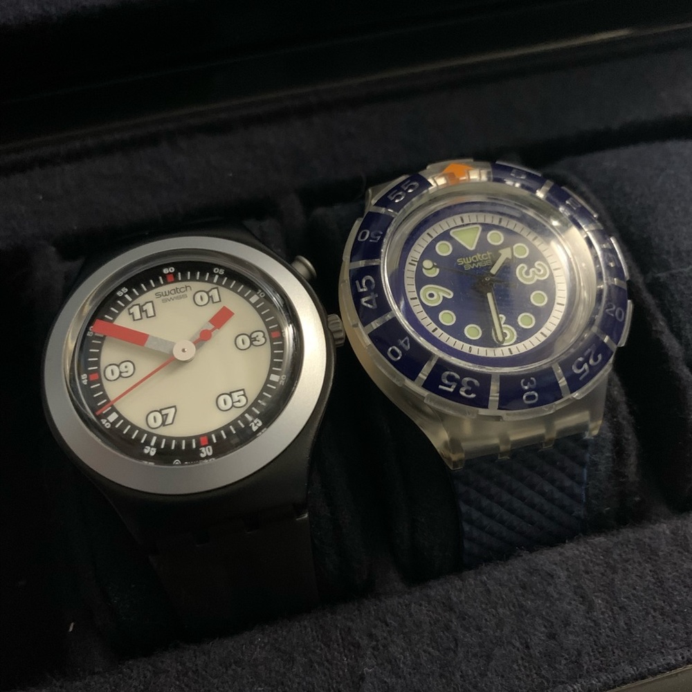 2x swatch watch (need new battery)